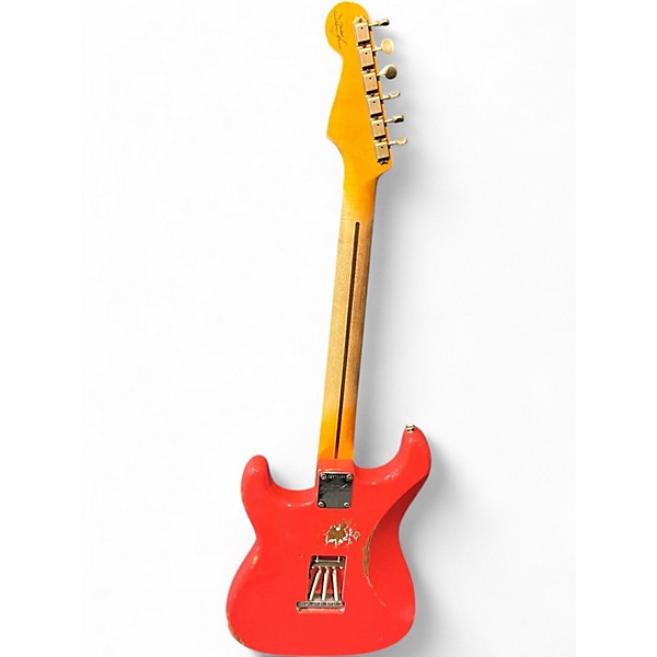 Used Fender Custom Shop '57 Heavy Relic Stratocaster Aged Fiesta Red Solid Body Electric Guitar