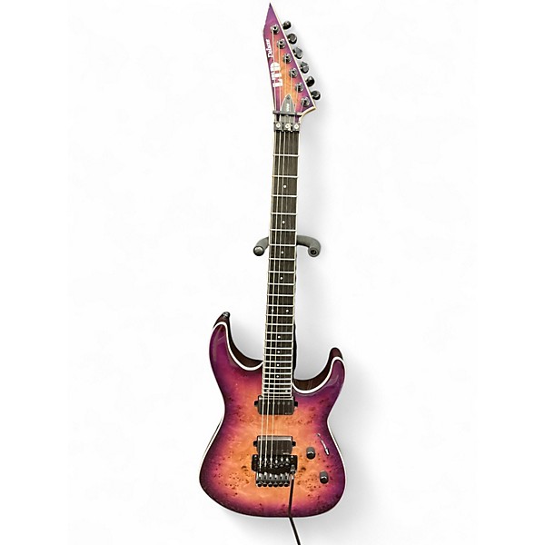 Used ESP LTD MH1000 Deluxe Trans Purple Solid Body Electric Guitar