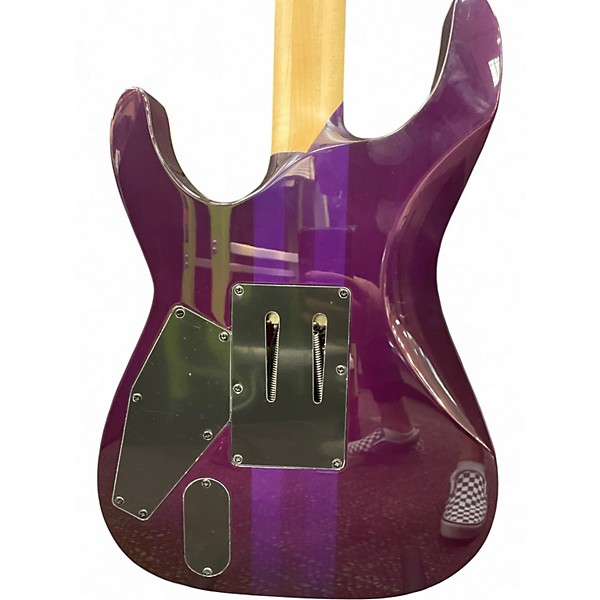 Used ESP LTD MH1000 Deluxe Trans Purple Solid Body Electric Guitar