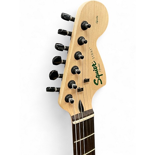 Used Squier Affinity Stratocaster GREEN SPARKLE Solid Body Electric Guitar