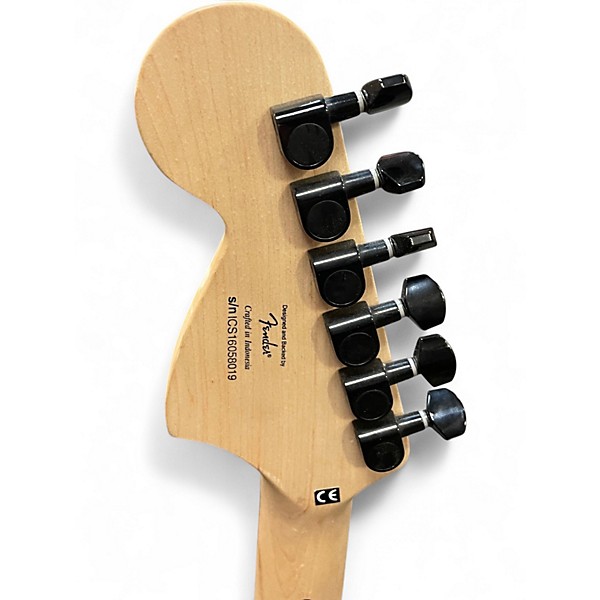 Used Squier Affinity Stratocaster GREEN SPARKLE Solid Body Electric Guitar