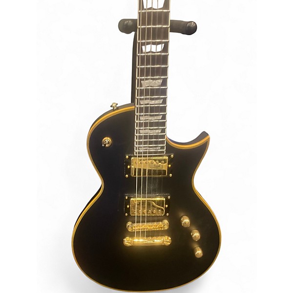 Used Esp Ltd EC1000 Deluxe Black Solid Body Electric Guitar