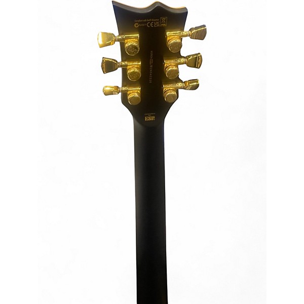 Used Esp Ltd EC1000 Deluxe Black Solid Body Electric Guitar