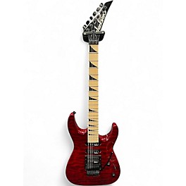 Used Jackson JS34Q Dinky Trans Red Solid Body Electric Guitar
