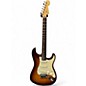 Used 2005 Fender American Deluxe Ash Stratocaster Tobacco Sunburst Solid Body Electric Guitar thumbnail