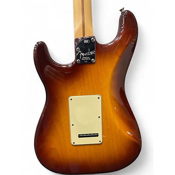 Used 2005 Fender American Deluxe Ash Stratocaster Tobacco Sunburst Solid Body Electric Guitar