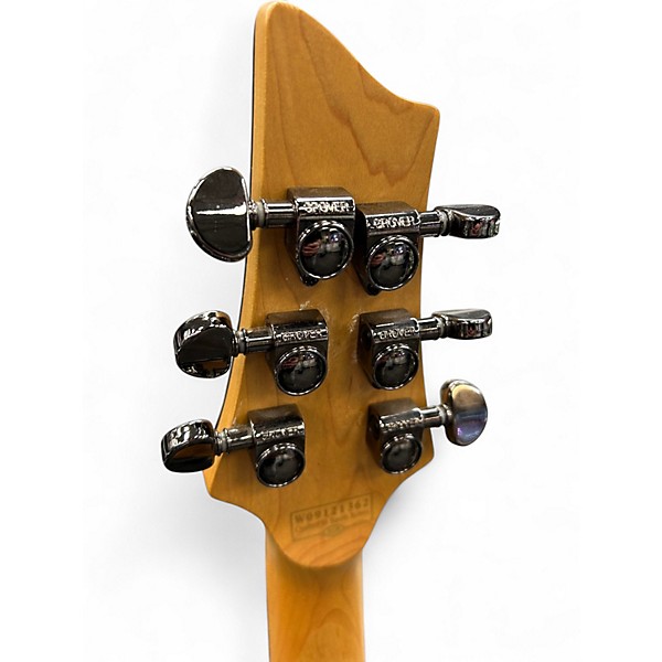 Used Schecter Guitar Research Damien Elite 6 Trans Black Solid Body Electric Guitar