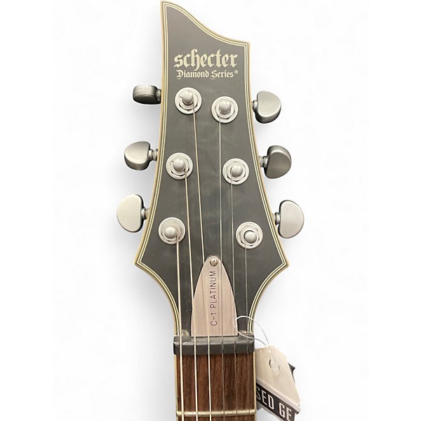 Used Schecter Guitar Research Diamond Series PT Black Solid Body Electric Guitar