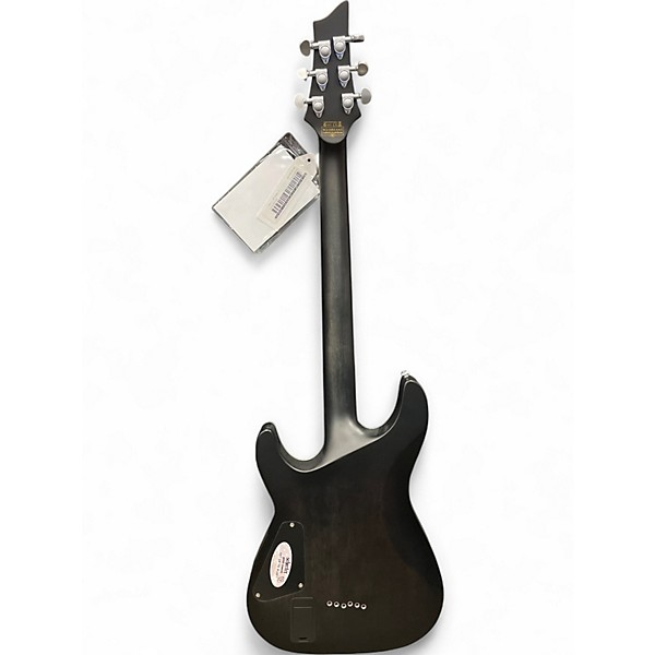 Used Schecter Guitar Research Diamond Series PT Black Solid Body Electric Guitar