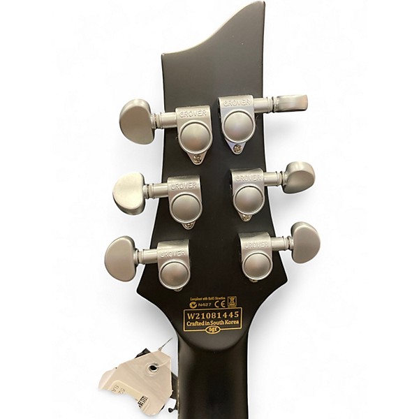 Used Schecter Guitar Research Diamond Series PT Black Solid Body Electric Guitar