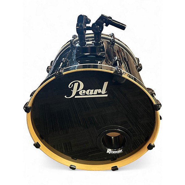 Used Pearl 4 Piece Vision Black Drum Kit