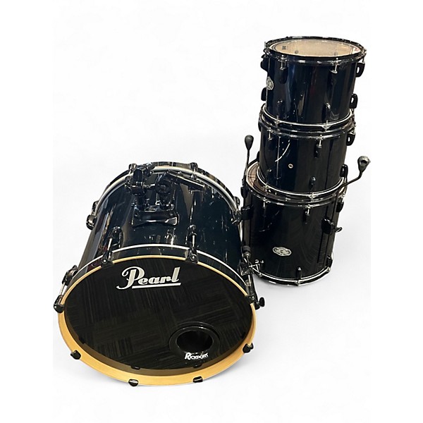 Used Pearl 4 Piece Vision Black Drum Kit