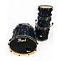 Used Pearl 4 Piece Vision Black Drum Kit