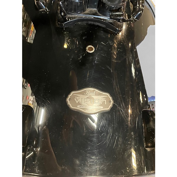 Used Pearl 4 Piece Vision Black Drum Kit