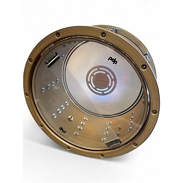 Used PDP by DW 14X7.5 Limited-Edition Dark Stain Maple and Walnut Snare With Walnu Walnut Drum