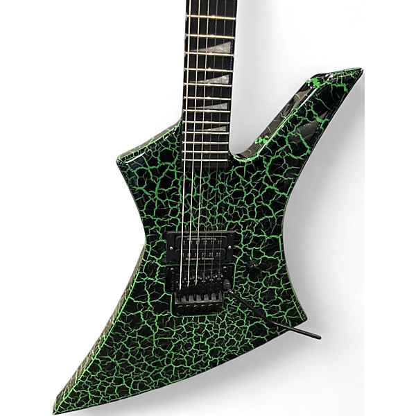 Used Jackson Pro Series Signature Brandon Ellis Kelly GREEN CRACKLE Solid Body Electric Guitar