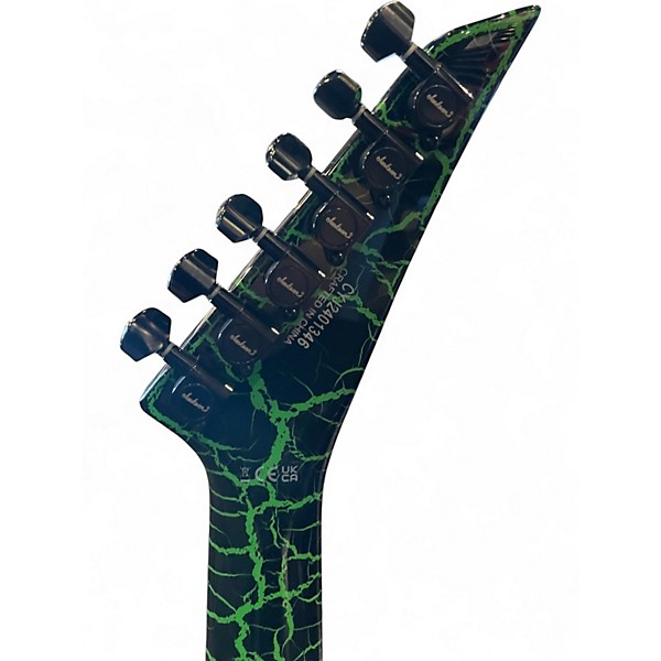 Used Jackson Pro Series Signature Brandon Ellis Kelly GREEN CRACKLE Solid Body Electric Guitar