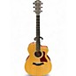 Used Taylor 214CE Vintage Natural Acoustic Electric Guitar thumbnail