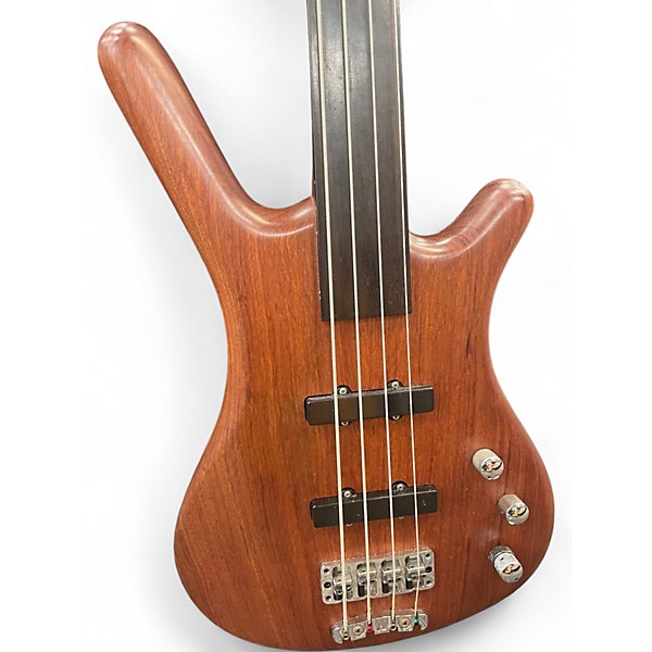 Used Warwick Pro Series Standard Corvette 4 String NATURAL/BUBINGA Electric Bass Guitar