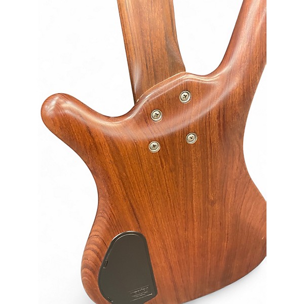 Used Warwick Pro Series Standard Corvette 4 String NATURAL/BUBINGA Electric Bass Guitar