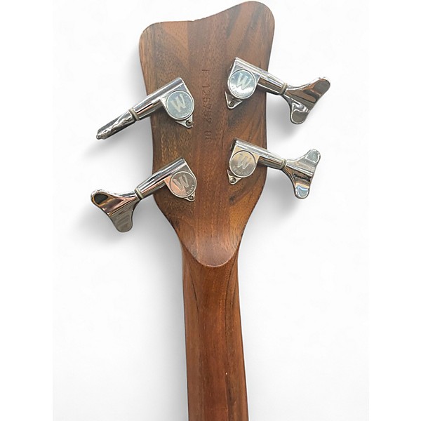 Used Warwick Pro Series Standard Corvette 4 String NATURAL/BUBINGA Electric Bass Guitar