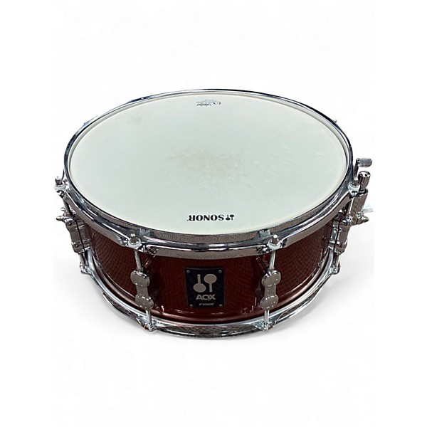 Used SONOR 6X13 AQX RED SPARKLE Drum