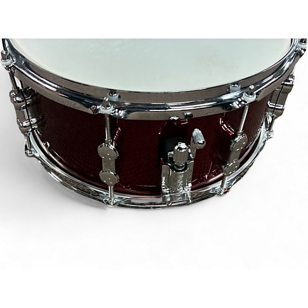 Used SONOR 6X13 AQX RED SPARKLE Drum