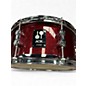 Used SONOR 6X13 AQX RED SPARKLE Drum