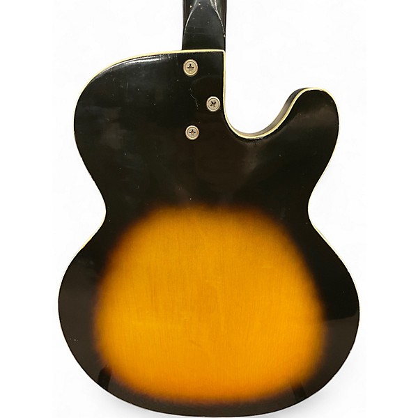 Vintage 1960s Harmony METEOR H74 Tobacco Burst Hollow Body Electric Guitar