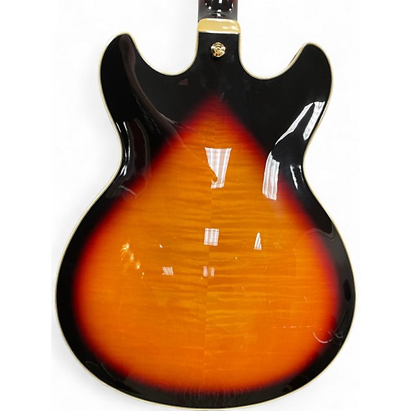 Used Ibanez as113-bs Tobacco Sunburst Hollow Body Electric Guitar