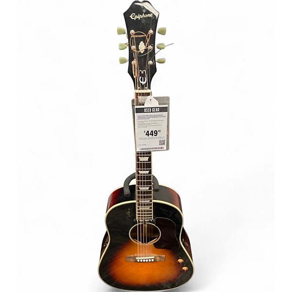 Used Epiphone EJ160E John Lennon Signature 2 Color Sunburst Acoustic Electric Guitar