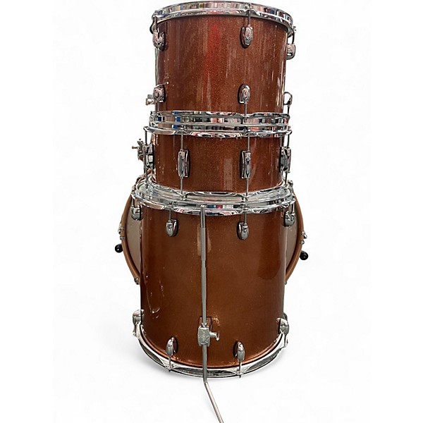 Used Gretsch Drums 4 Piece Catalina Club Orange Sparkle Drum Kit