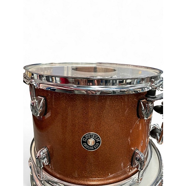 Used Gretsch Drums 4 Piece Catalina Club Orange Sparkle Drum Kit
