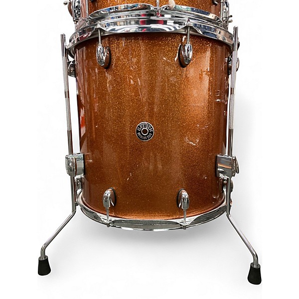 Used Gretsch Drums 4 Piece Catalina Club Orange Sparkle Drum Kit