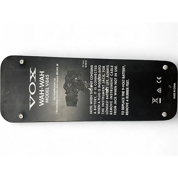 Used VOX V845 Classic Wah Effect Pedal