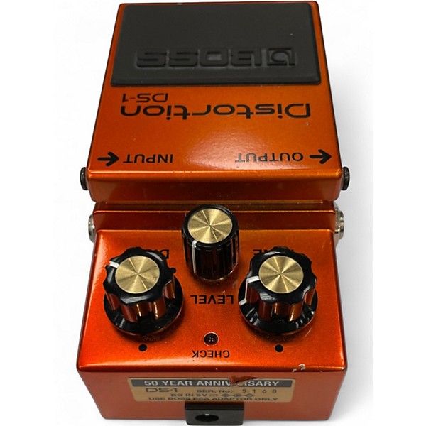 Used BOSS DS1 Distortion 50th Anniversary Edition Effect Pedal