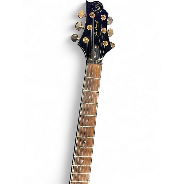 Used Samick Greg Bennett Torino TR4 MBC Black Cherry Metallic Solid Body Electric Guitar