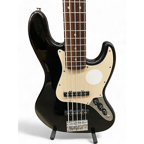 Used Squier Affinity Jazz Bass V 5 String Black Electric Bass Guitar