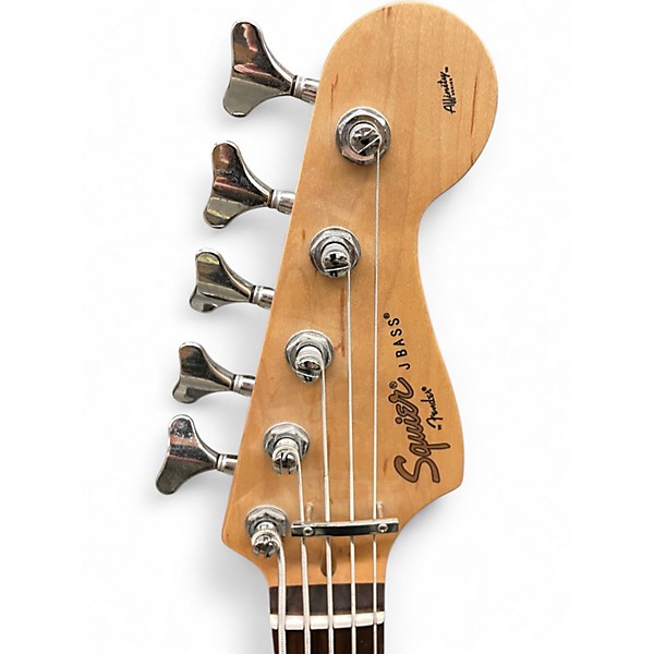 Used Squier Affinity Jazz Bass V 5 String Black Electric Bass Guitar