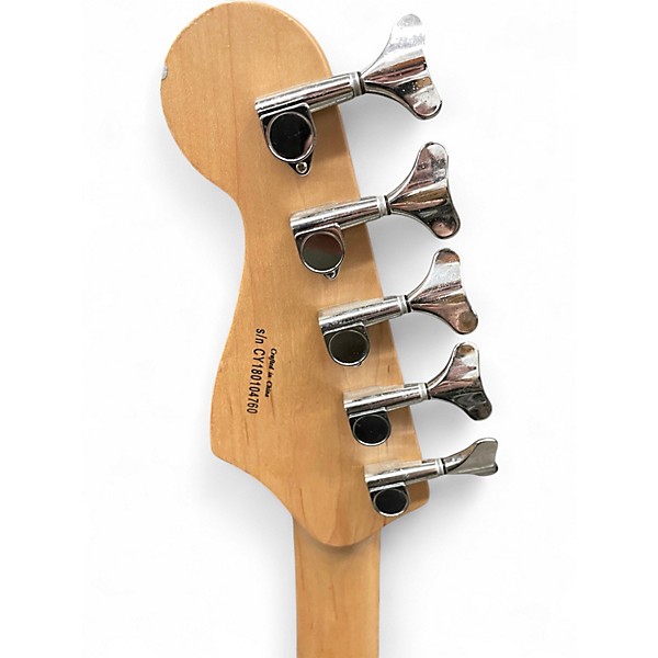 Used Squier Affinity Jazz Bass V 5 String Black Electric Bass Guitar