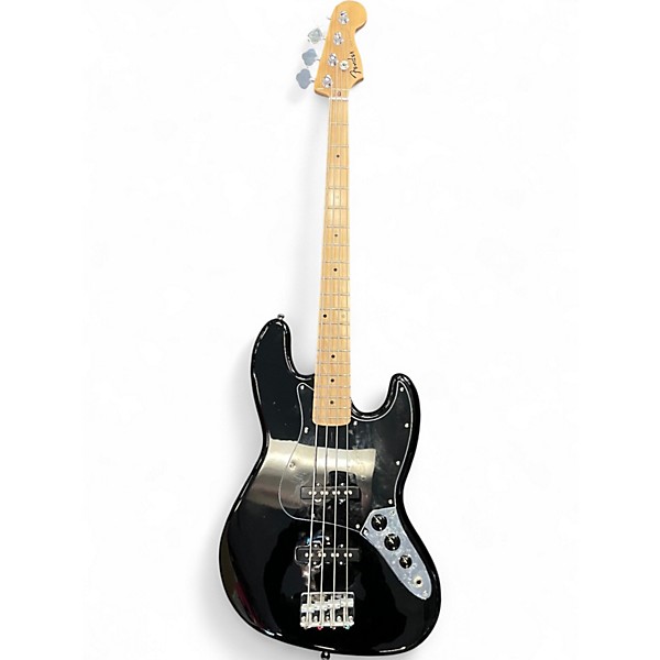 Used Fender Standard Jazz Bass Black Electric Bass Guitar