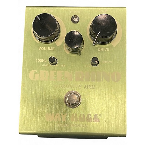 Used Way Huge Electronics WHE202 Green Rhino Overdrive Effect Pedal