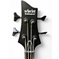 Used Schecter Guitar Research Stiletto Stealth Satin Black Electric Bass Guitar