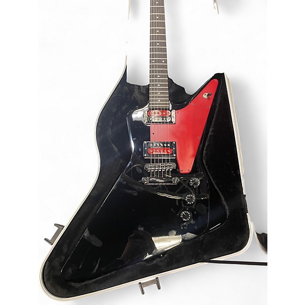 Used 2015 Epiphone Explorer Black Solid Body Electric Guitar