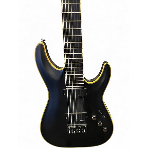 Used 2014 Schecter Guitar Research C7 Blackjack ATX Black Solid Body Electric Guitar