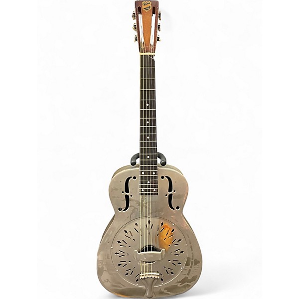 Vintage 1934 National Resophonic Style O Weathered Steel Resonator Guitar