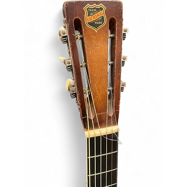 Vintage 1934 National Resophonic Style O Weathered Steel Resonator Guitar