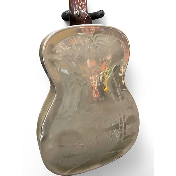 Vintage 1934 National Resophonic Style O Weathered Steel Resonator Guitar