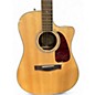 Used Fender CD220SCE Natural Acoustic Electric Guitar
