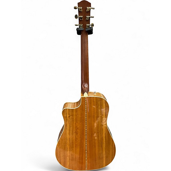 Used Fender CD220SCE Natural Acoustic Electric Guitar